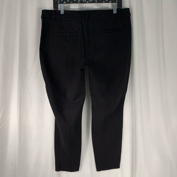 White House Black Market Women's The Skinny Gold Floral Pants Size 14 - Picture 2 of 9